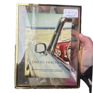 NWT!! Beautiful Clear Frame by Heritage with Gold-Toned Picture Frame 5x7